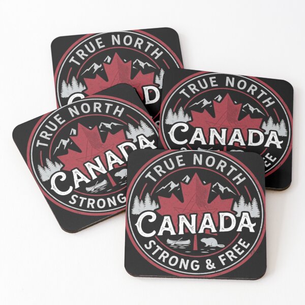 Item preview, Vintage Canada True North Strong & Free | Distressed Maple Leaf Badge designed and sold by Wear Sculpt.