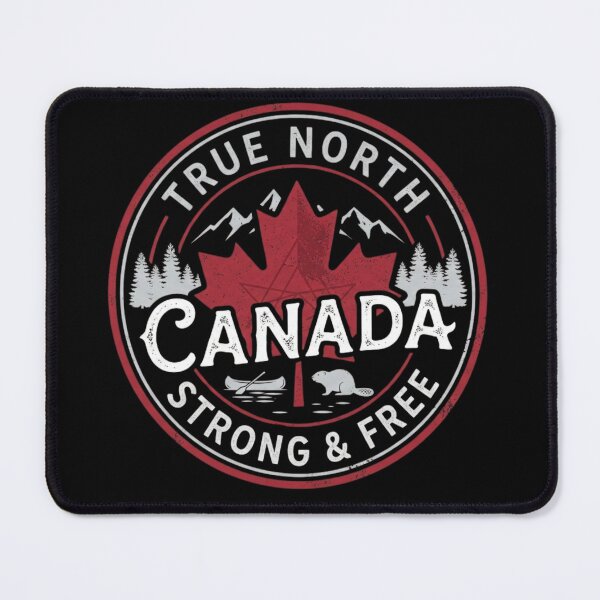 Item preview, Vintage Canada True North Strong & Free | Distressed Maple Leaf Badge designed and sold by Wear Sculpt.