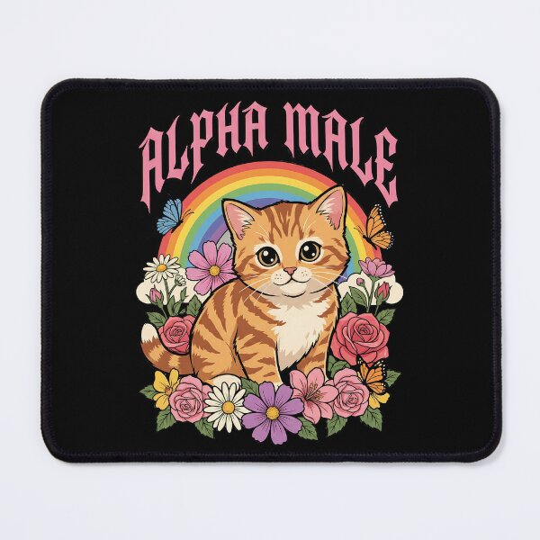 Item preview, Funny Alpha Male Cute Ginger Kitten Rainbow designed and sold by k3rstman1.