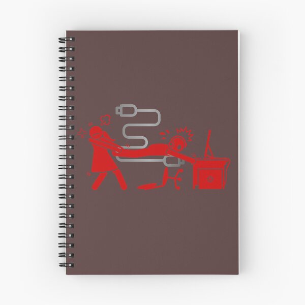 Item preview, Girlfriend Pulling Gamer from Computer - Wordless Funny Illustration. designed and sold by LunaPrintCo.