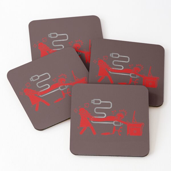 Item preview, Girlfriend Pulling Gamer from Computer - Wordless Funny Illustration. designed and sold by LunaPrintCo.