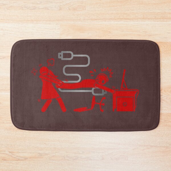 Item preview, Girlfriend Pulling Gamer from Computer - Wordless Funny Illustration. designed and sold by LunaPrintCo.