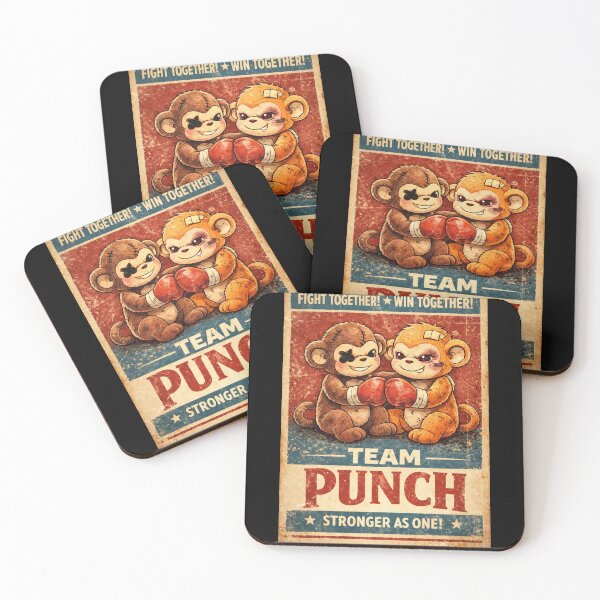 Item preview, Team Punch — Tough Plush Monkeys Brotherhood After Fight designed and sold by VibeOffline Studio.