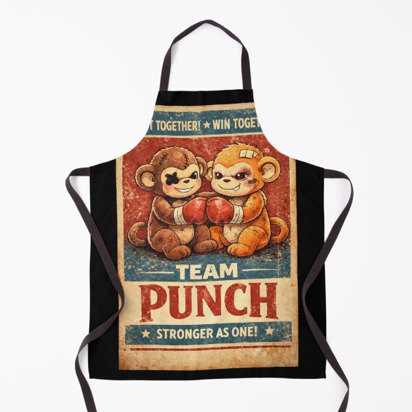 Item preview, Team Punch — Tough Plush Monkeys Brotherhood After Fight designed and sold by VibeOffline Studio.