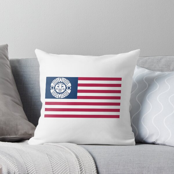 Item preview, USA Flag Aztec Calendar Crossover Mexican Heritage designed and sold by the Zarock Shop.