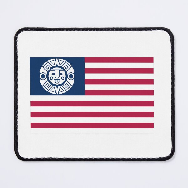 Item preview, USA Flag Aztec Calendar Crossover Mexican Heritage designed and sold by the Zarock Shop.