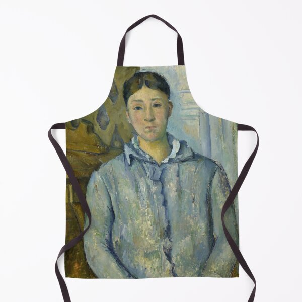 Item preview, Madame Cezanne in Blue by Paul Cézanne: Post Impressionist Portrait Print designed and sold by artofuniverse.