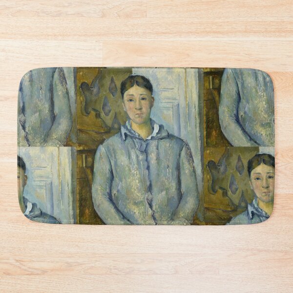 Item preview, Madame Cezanne in Blue by Paul Cézanne: Post Impressionist Portrait Print designed and sold by artofuniverse.