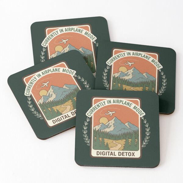 Item preview, Currently in Airplane Mode - Retro National Park Style Digital Detox designed and sold by TshirtAlles .