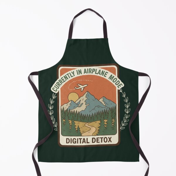 Item preview, Currently in Airplane Mode - Retro National Park Style Digital Detox designed and sold by TshirtAlles .