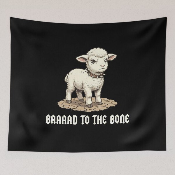 Item preview, Baaaad To The Bone Lamb Punk Sheep designed and sold by k3rstman1.