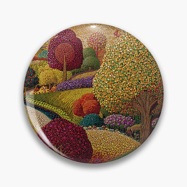 Item preview, Colorful Floral Springtime Landscape designed and sold by Neika Shimm Designs.