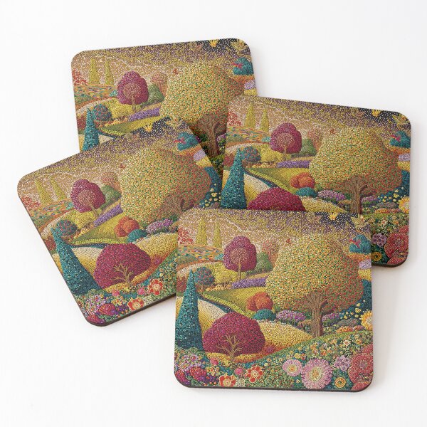 Item preview, Colorful Floral Springtime Landscape designed and sold by Neika Shimm Designs.
