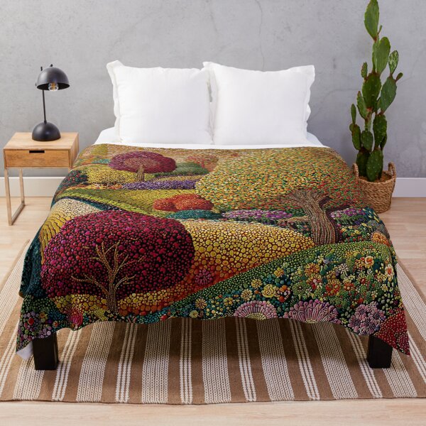 Item preview, Colorful Floral Springtime Landscape designed and sold by Neika Shimm Designs.
