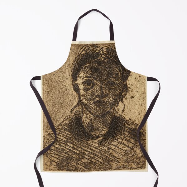 Item preview, Madchenkopf Tete De Femme by Paul Cézanne: Post Impressionist Portrait Print designed and sold by artofuniverse.