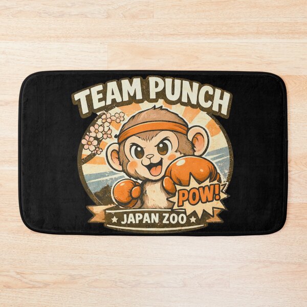 Item preview, Team Punch Cute Baby Monkey Retro Vintage Cartoon designed and sold by NicheBloom.