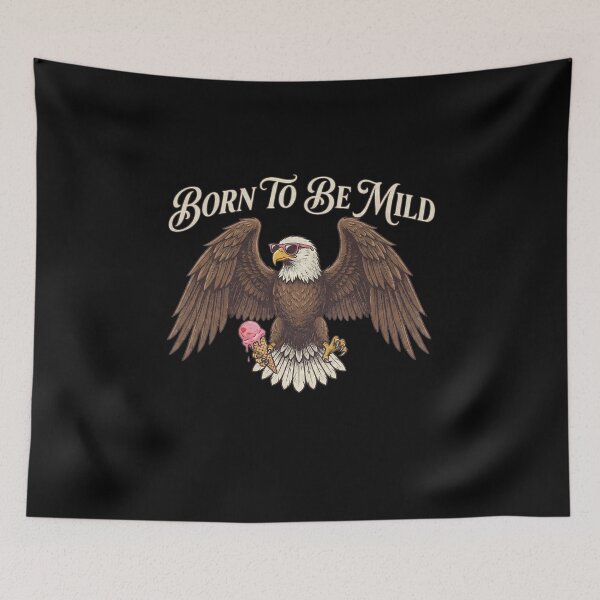 Item preview, Born To Be Mild Funny Bald Eagle Pun designed and sold by k3rstman1.