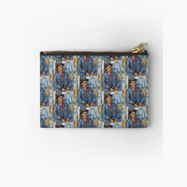 Item preview, Man in a Blue Smock by Paul Cézanne: Post Impressionist Portrait Print designed and sold by artofuniverse.