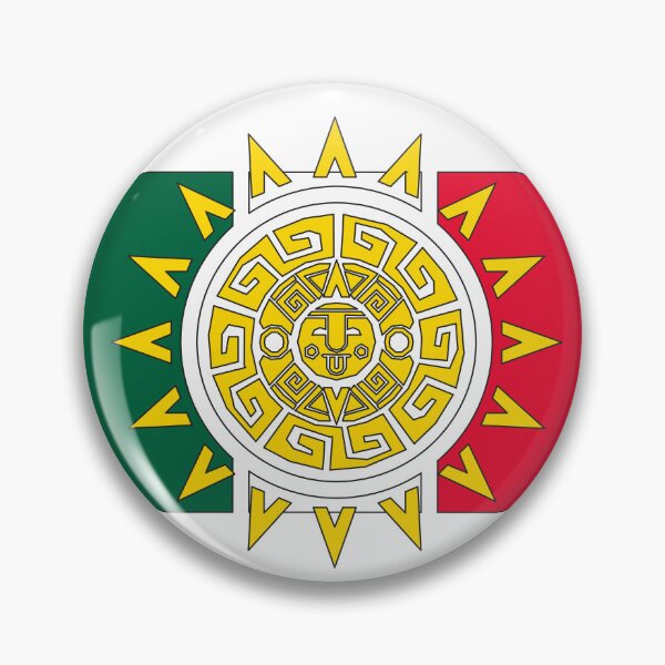Item preview, Mexican Flag Aztec Calendar Crossover Mexican Heritage designed and sold by the Zarock Shop.
