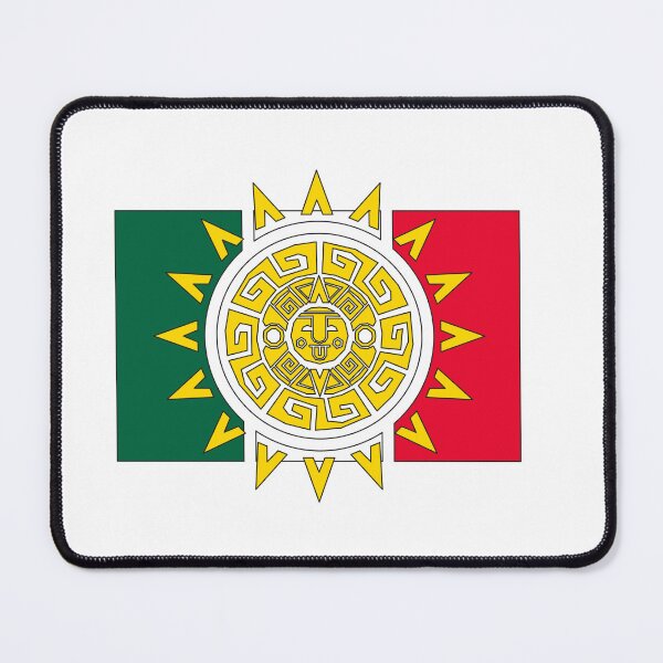 Item preview, Mexican Flag Aztec Calendar Crossover Mexican Heritage designed and sold by the Zarock Shop.