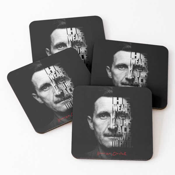 Item preview, George Orwell Splitface Quote Poster  designed and sold by Enea Kelo.