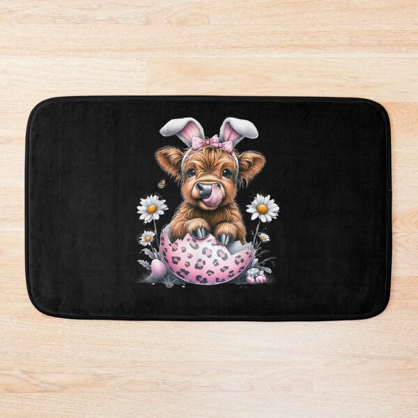 Item preview, Funny Cow Easter Rabbit Cute Highland Cows Lover Easter Day designed and sold by Boutkimaewab.