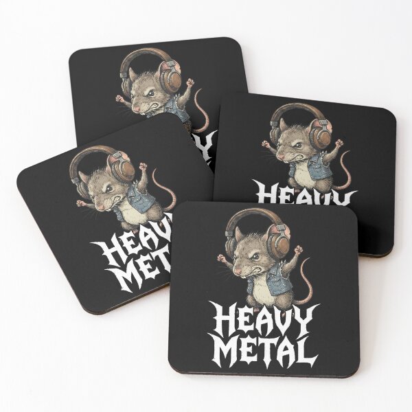 Item preview, Heavy Metal Mouse Rocker Rat with Headphones designed and sold by k3rstman1.
