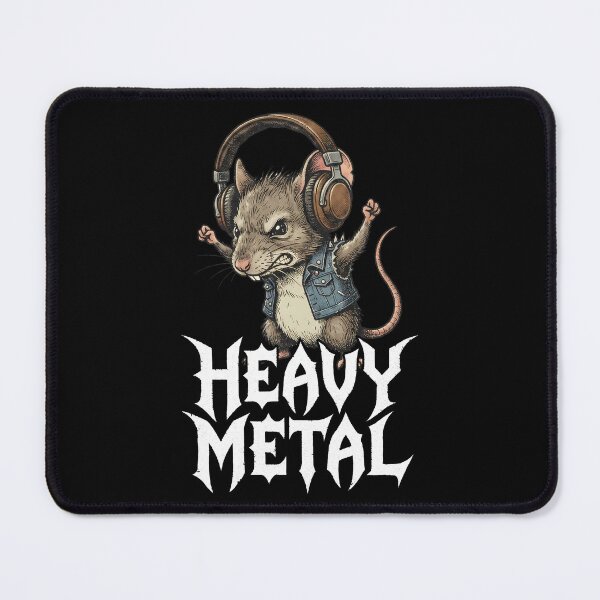 Item preview, Heavy Metal Mouse Rocker Rat with Headphones designed and sold by k3rstman1.