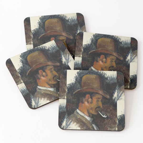 Item preview, Man With Pipe by Paul Cézanne: Post Impressionist Portrait Art Print designed and sold by artofuniverse.
