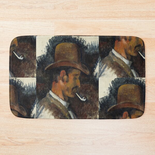 Item preview, Man With Pipe by Paul Cézanne: Post Impressionist Portrait Art Print designed and sold by artofuniverse.
