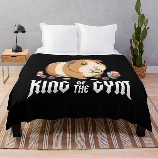 Item preview, Funny Guinea Pig King Of The Gym Fitness designed and sold by k3rstman1.