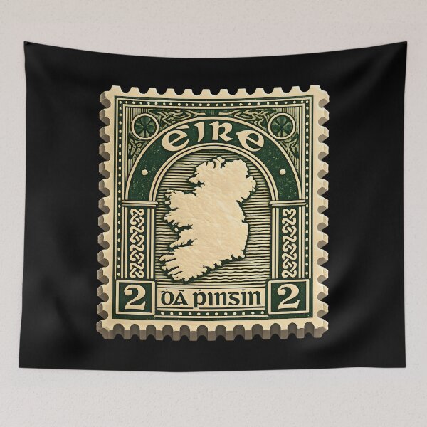 Item preview, Irish Free Stamp Rare 2p 1922 Map Of Ireland designed and sold by OliDesigns.