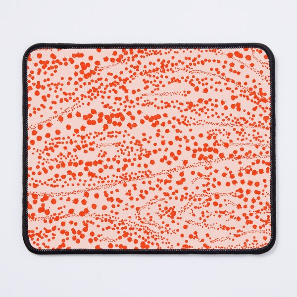 Item preview, Abstract Ink Blot Strata Pattern in Persimmon Orange designed and sold by kierkegaard.