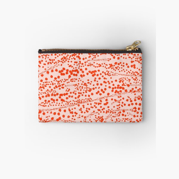 Item preview, Abstract Ink Blot Strata Pattern in Persimmon Orange designed and sold by kierkegaard.