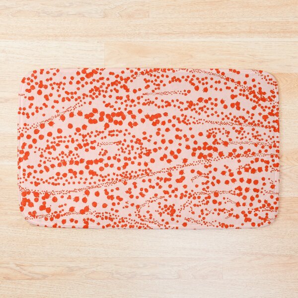 Item preview, Abstract Ink Blot Strata Pattern in Persimmon Orange designed and sold by kierkegaard.