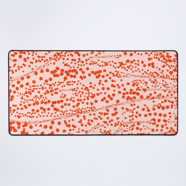 Item preview, Abstract Ink Blot Strata Pattern in Persimmon Orange designed and sold by kierkegaard.