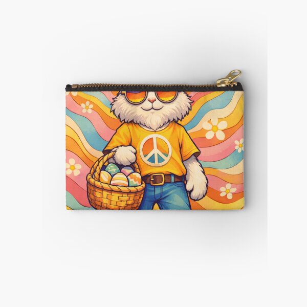 Item preview, Groovy Hippie Easter Bunny – Psychedelic 70s Rabbit designed and sold by DPSz.