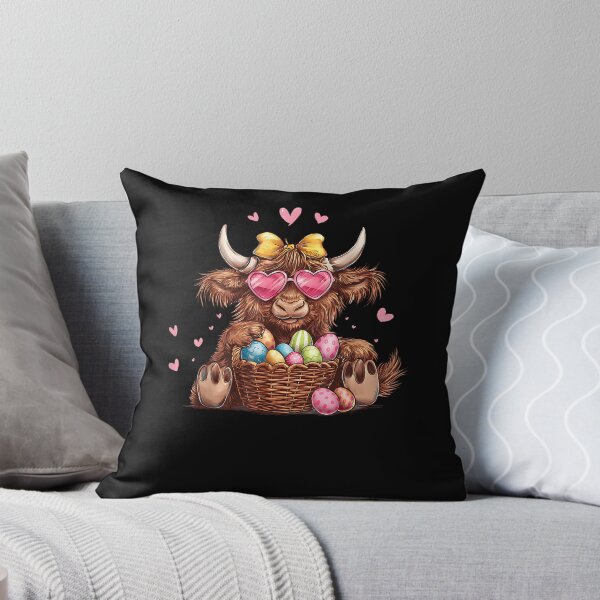 Item preview, Easter Day Highland Cow Heifer Basket Bunny Teens Girls Kids designed and sold by Boutkimaewab.