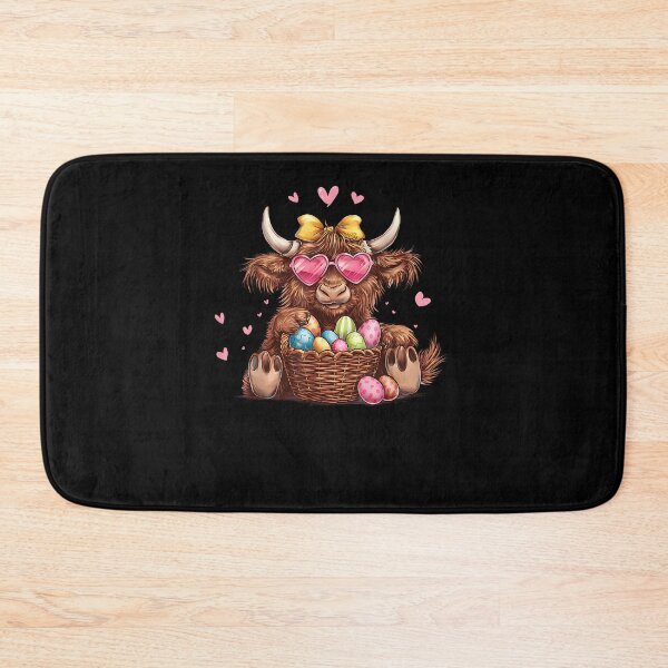 Item preview, Easter Day Highland Cow Heifer Basket Bunny Teens Girls Kids designed and sold by Boutkimaewab.