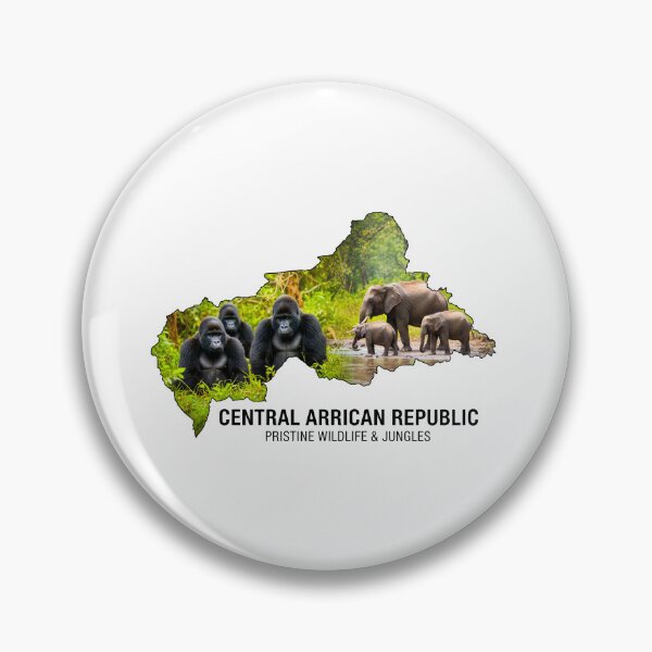 Item preview, Central African Republic Pristine Wildlife Jungle Art designed and sold by AbulailArt.