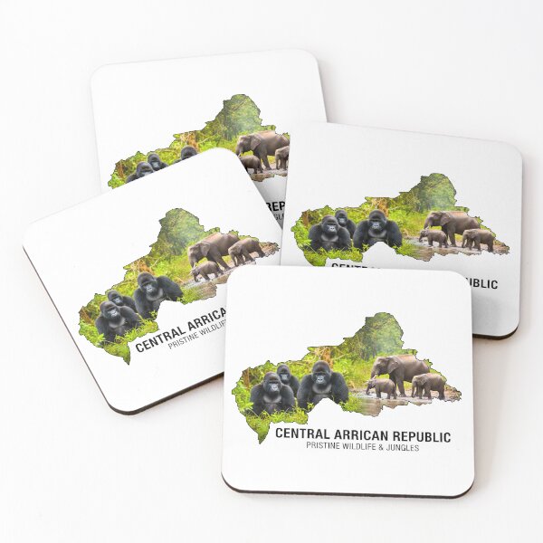Item preview, Central African Republic Pristine Wildlife Jungle Art designed and sold by AbulailArt.