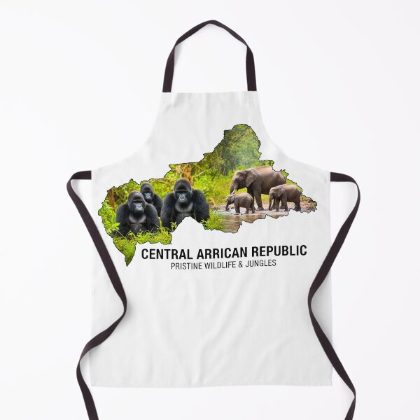 Item preview, Central African Republic Pristine Wildlife Jungle Art designed and sold by AbulailArt.