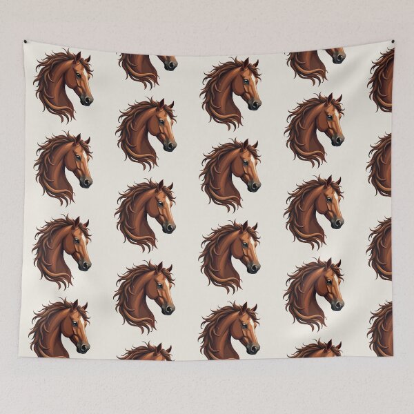 Item preview, Chestnut Sorrel Horse Head | Elegant Equestrian Horse Design designed and sold by Debbie Schulte.