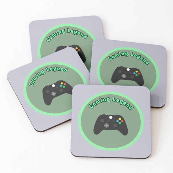 Item preview, Gaming Legend Circle Green Stickers Prints Posters Wall Art Magnet Home Coffee Cup Decoration TShirt Stationary Notebook Magnet Hat Kitchen Work School Office Redbubble Shop designed and sold by Saritas Boutique Shop.