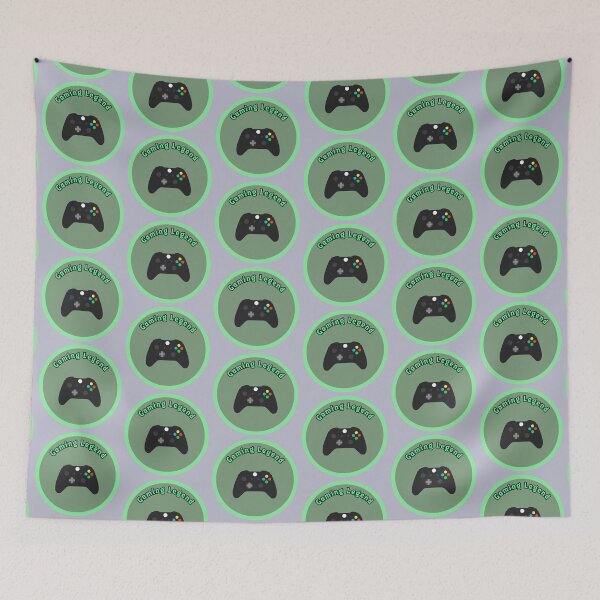 Item preview, Gaming Legend Circle Green Stickers Prints Posters Wall Art Magnet Home Coffee Cup Decoration TShirt Stationary Notebook Magnet Hat Kitchen Work School Office Redbubble Shop designed and sold by Saritas Boutique Shop.