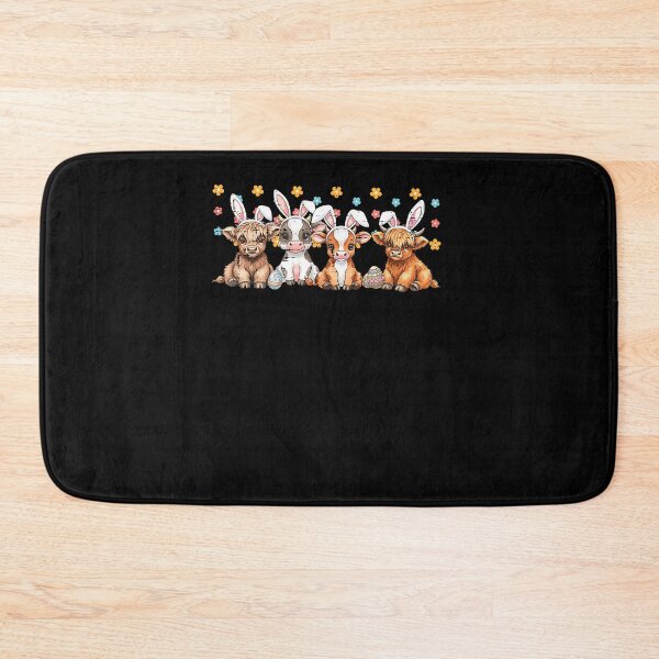 Item preview, Easter Cow Calves Bunny Ears Cute Farm Animal Kids Women Men designed and sold by Boutkimaewab.