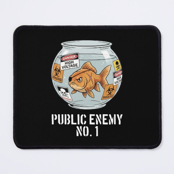 Item preview, Public Enemy No 1 Tough Goldfish Cartoon designed and sold by k3rstman1.