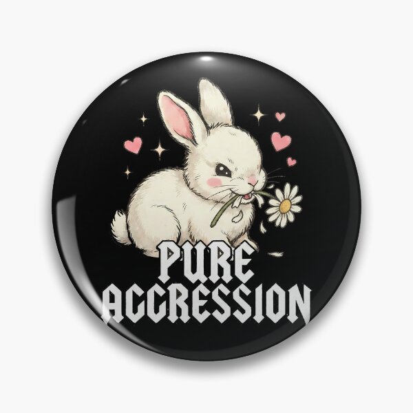 Artikelvorschau, Ironische, pure Aggression, Kawaii-Metallhase entworfen und verkauft von k3rstman1.