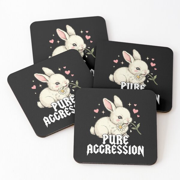 Item preview, Pure Aggression Cute Bunny Heavy Metal Aesthetic designed and sold by k3rstman1.