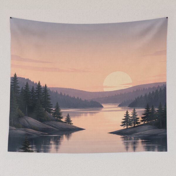 Item preview, Kawartha Lakes Ontario Calm Evening Lake designed and sold by scicilysimonee.